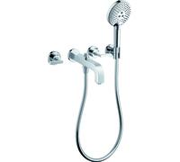 Mezclador de baño de 3 agujeros hansgrohe AXOR Citterio con manijas de palanca, 39448000, Color: cromado