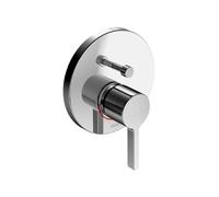 Mezclador de baño KEUCO EDITION 400 51572, para grifería empotrada, redondo, con dispositivo de seguridad, cromado, 51572010281