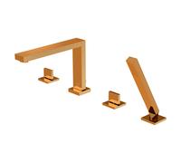 Mezclador de baño Steinberg serie 160, 4 agujeros, montaje en el borde de la bañera, proyección de 210 mm, 1602402RG, Color: Oro rosa