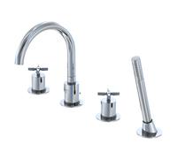 Mezclador de baño Steinberg serie 250, 4 agujeros, giratorio, montaje en el borde de la bañera, proyección de 192 mm, 2502400, Color: cromado