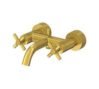 Mezclador de baño Steinberg serie 250, de superficie, bimando, 2 consumidores, proyección de 203 mm, 2501100BG, Color: Oro cepillado