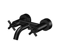 Mezclador de baño Steinberg serie 250, de superficie, bimando, 2 consumidores, proyección de 203 mm, 2501100S, Color: Negro