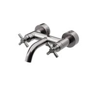 Mezclador de baño Steinberg serie 250, de superficie, bimando, 2 consumidores, proyección de 203 mm, 2501100BGM, Color: Metal cepillado