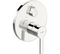 Mezclador de baño y ducha HANSA HANSARONDA, juego preparado, con dispositivo de seguridad, oculto, roseta redonda, 83843573