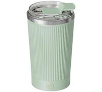 Mezclador de bebidas de acero inoxidable 316 con base de carga desmontable para café, jugo de aloe vera, elixires de granada y bebidas ricas en antioxidantes (forro interior 316 verde matcha)