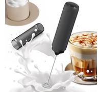 Mezclador de café portátil y espumador de leche eléctrico con recipiente de almacenamiento, diseñado para preparar café fresco al aire libre