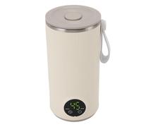 Mezclador de Calentador de Botellas portátil: Calentador de Biberones de Acero Inoxidable de 400 Ml, Carga USB, Calienta hasta 55 ℃, Inalámbrico, el Calentador de Leche para