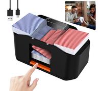 Mezclador de Cartas automático con batería Recargable de 2000 mAh para Juegos de Cartas, Texas Hold'em, póquer, Juegos de Cartas caseras, Blackjack