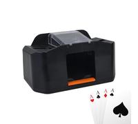 Mezclador de cartas completamente automático, Mezclador eléctrico alimentado por USB/batería, Mezclador de cartas de bajo ruido, Mezclador de cartas eléctrico de 2 mazos, Mezclador de coches