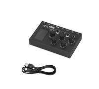 Mezclador de circuito de bajo ruido de mezcla de sonido estéreo de 4 canales, pequeño 6,35 mm/3,5 mm/mezclador monocromático conmutable