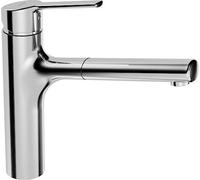 Mezclador de cocina HANSA HANSARONDA, 1 chorro, caño giratorio/extensible, proyección: 200 mm, 03342273