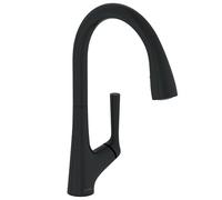 Mezclador de cocina JACOB DELAFON Forte boquilla alta ducha extraíble negro mate