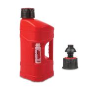 POLISPORT 8464600002 - ProOctane bidón de gasolina de 10L homologado con sistema de llenado rápido duradero y resistente con tapón a prueba de derrame en color rojo
