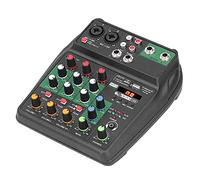 Mezclador de Consola de DJ, Minimezclador de Audio Portátil Compatible para Salas de Conciertos, Estudios de Grabación y Lugares de Entretenimiento