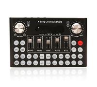Mezclador de DJ, Electric Sound Effects Microphone Mixer for Phone PC Computer Au-dio Sound Card