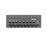 Mezclador de DJ, Mezclador de línea de 4/6/8 canales de ruido ultrabajo DX400/600/800 mejorado Mini mezclador de sonido Fuente de alimentación DC5V Mezclador de fácil operación(DX800)