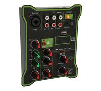 Mezclador de DJ portátil con compatibilidad de interfaz múltiple y alimentación fantasma de 48 V, mezclador de DJ Bluetooth, efectos estéreo