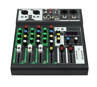 Mezclador de DJ profesional de 4 canales, mezclador DJ portátil, consola digital de DJ con controlador de DJ USB, mezclador de audio, interfaz de audio, mezcladores para grabaciones de estudio, bares