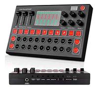 Mezclador de DJ profesional, mezclador con interfaz de audio USB y ecualizador estéreo, mezclador de audio con placa de resonancia para presentaciones en vivo