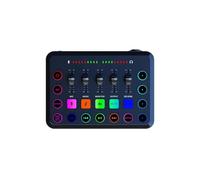 Mezclador de DJ, Tarjeta de sonido en F11 Mezclador de 5 canales Mezclador de tarjeta de sonido for transmisión Kit de grabación de estudio profesional Accesorios for podcasts Piezas(Silver)