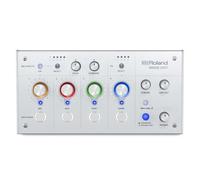 Mezclador de doble bus para gaming Roland BRIDGE CAST en blanco hielo | Interfaz para streaming de audio y mezclador profesional para gamers online | DSP de hardware de 32 bits