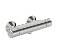 Mezclador de ducha HANSA HANSAmicra, con dispositivo de seguridad, función ecológica, conexiones de agua fría/caliente intercambiables, 58152171
