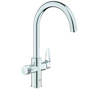 Mezclador de fregadero Grohe Blue Pure Baucurve, caño en C, 223 mm de alcance, 30580000