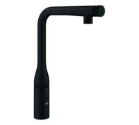 Mezclador de fregadero Grohe Essence SmartControl, proyección 199mm, extraíble, giratorio, negro fantasma, 31928KF0