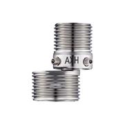 Mezclador de grifo de ducha, acero inoxidable de 2.48 pulgadas, adaptador de pie, giratorio de 360 grados, a prueba de fugas, válvula de grifo de baño, cocina, hogar, hotel, para un fácil