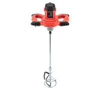 Mezclador de hormigón portátil de 1500 W, agitador de 6 velocidades con 330-930 rpm, hélice de doble hoja en forma de S, motor de cobre puro, para mezclar hormigón, mortero, pintura, ideal para obras