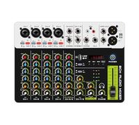 Mezclador de interfaz de audio V8, controlador de DJ con Bluetooth, USB, 48V, retardo de alimentación fantasma, 2 uds.,Compatibilidad Universal