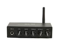 Mezclador de Karaoke Portátil, Reverberador de Karaoke Digital Inalámbrico, con 5 Diales Giratorios, Entrada de Micrófono Dual, para Música de DJ, Empresas, Escenario, Fiestas