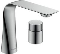Mezclador de lavabo de 2 agujeros Duravit D.1z M con mango giratorio, D111200090, sin juego de desagüe, D1112000901010, Color: cromado