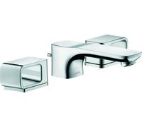 Mezclador de lavabo de 3 agujeros hansgrohe AXOR Urquiola DN15 con rosetas, 11041000, Color: cromado