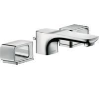 Mezclador de lavabo de 3 agujeros hansgrohe AXOR Urquiola DN15 con rosetas, 11041140, Color: Bronce cepillado