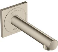 Mezclador de lavabo electrónico hansgrohe AXOR Uno empotrado, montaje en pared 160, proyección 225mm, 45110820, Color: Níquel Cepillado