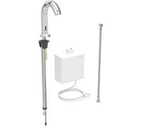 Mezclador de lavabo Geberit Piave, 167 mm de saliente, alimentaciÃ³n de red, sin mezclador, con caja funcional de montaje en superficie, 116.161., Color: cromado brillante - 116.161.21.1