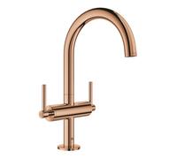 Mezclador de lavabo Grohe Atrio, tamaño L, con manija de palanca, 21022DA3, Color: cálido atardecer