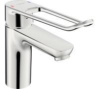 Mezclador de lavabo HANSA HANSAclinca, proyección 114 mm, sin tirador, palanca 209 mm, cromo, 45022185