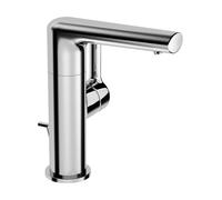 Mezclador de lavabo HANSA HANSARONDA, de accionamiento lateral, con juego de desagüe, proyección: 115 mm, 55262203
