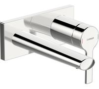 Mezclador de lavabo HANSA HANSARONDA, juego preparado, oculto, rosetón cuadrado, proyección: 186 mm, 44882183
