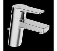 Mezclador de lavabo HANSA HANSATWIST, con juego de desagüe, conexión: mangueras de presión, proyección: 121 mm, 09092283