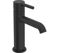 Mezclador de lavabo HANSA HANSAVANTIS Style, sin juego de desagüe, palanca de pivote, proyección 133 mm, 5437220733, Color: negro mate