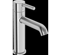 Mezclador de lavabo HANSA HANSAVANTIS Style, sin juego de desagüe, palanca de pivote, proyección 133 mm, 5437220780, Color: Acero cepillado