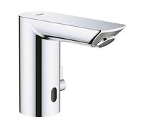 GROHE Bau Cosmopolitan E: electrónica de infrarrojos para lavabo (descarga automática, mangueras de conexión flexible, antireflujo, con electroválvula integrada), cromada, 36453000