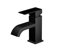 Mezclador de lavabo Steinberg de la serie 135, sin desagüe, proyección de 120 mm, 1351011S, Color: negro mate