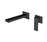 Mezclador de lavabo Steinberg de la serie 160, juego preparado, oculto, proyección de 205 mm, 16018143S, Color: Negro