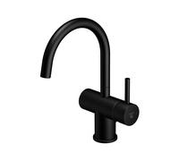 Mezclador de lavabo Steinberg serie 100, con desagüe automático, proyección: 155mm, 1001500S, Color: negro mate