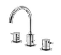 Mezclador de lavabo Steinberg serie 100, con juego de desagüe, 3 agujeros, proyección: 150mm, 1002000