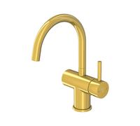 Mezclador de lavabo Steinberg serie 100, con juego de desagüe, proyección: 155mm, 1001500BG, Color: Oro cepillado